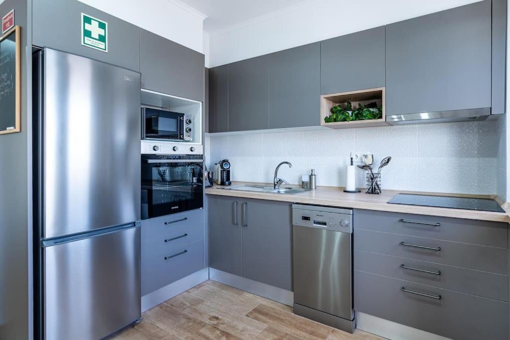 Ferienwohnung Faro Center With Ac & Wifi Exterior foto